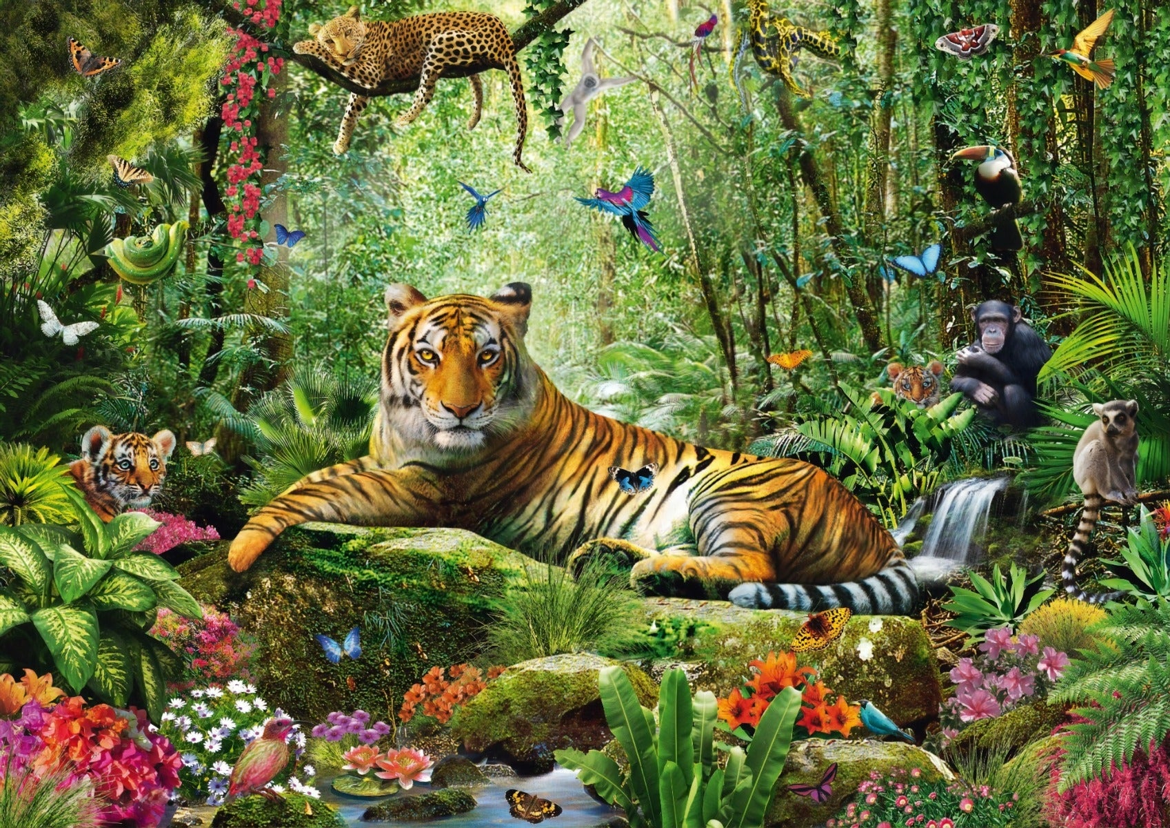 Royal Safari Landscapes Wallpaper Murals