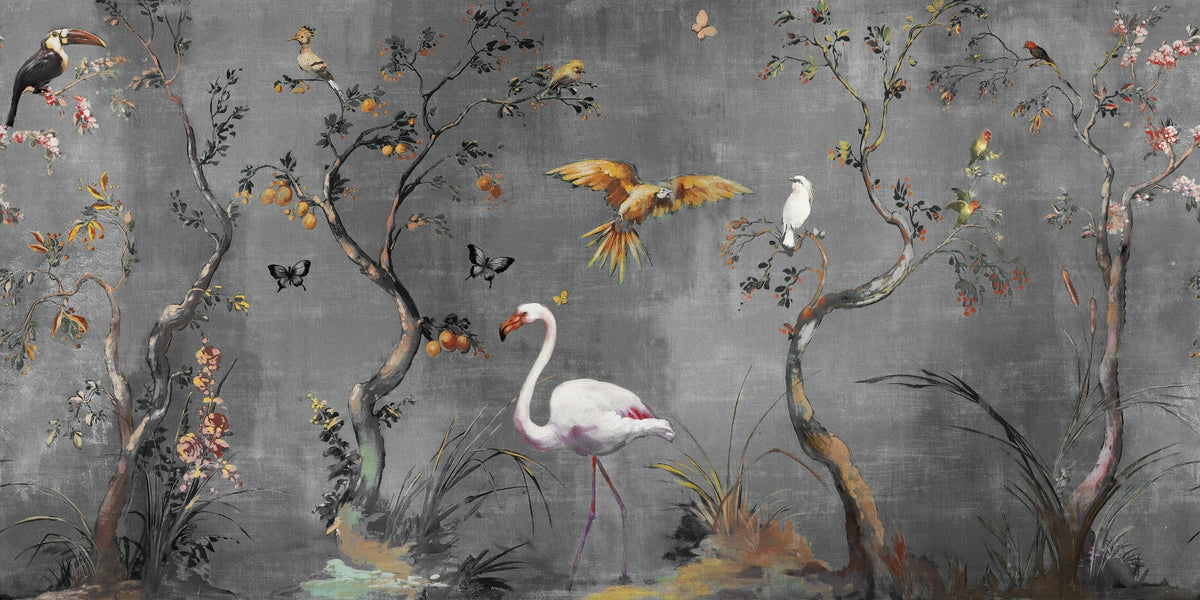 Watercolour Feathered Fables Wallpaper Murals in your room
