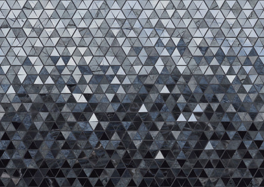 Blue Geometrical Triangle Wallpaper