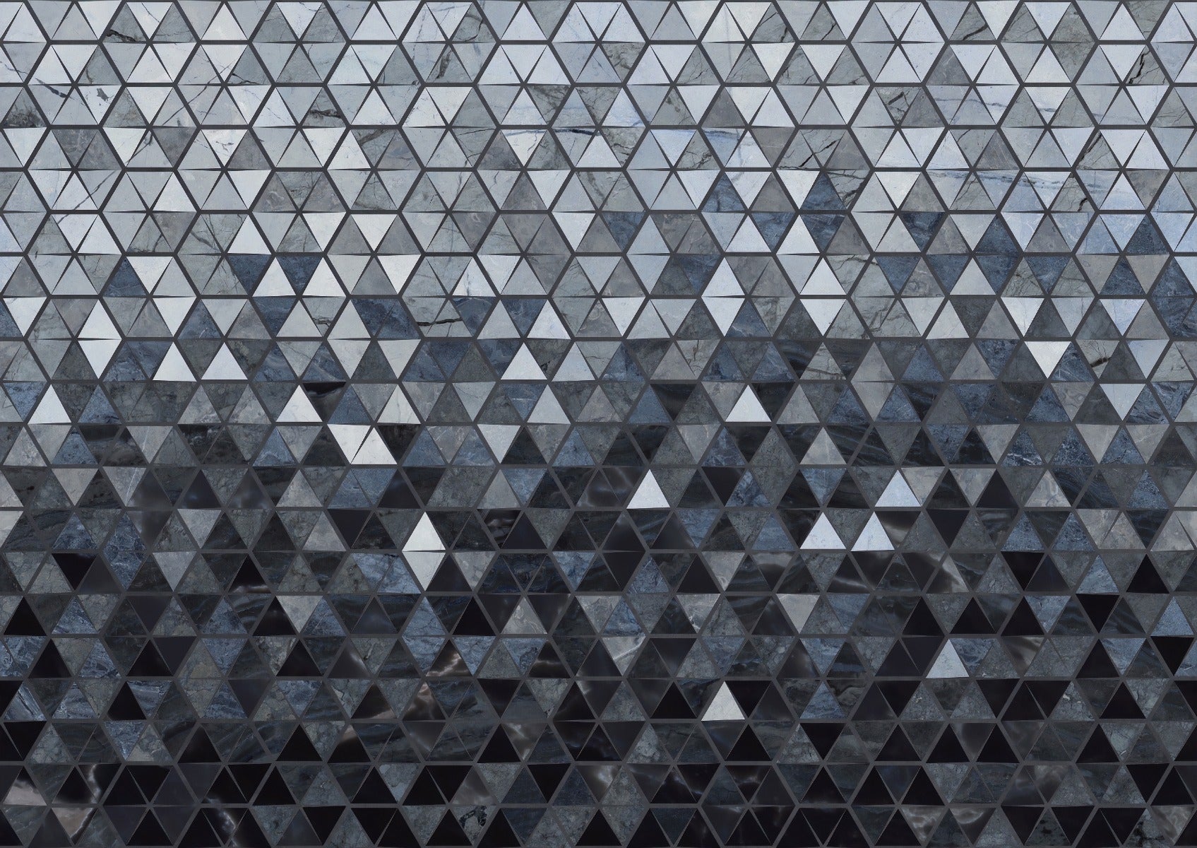 Blue Geometrical Triangle Wallpaper
