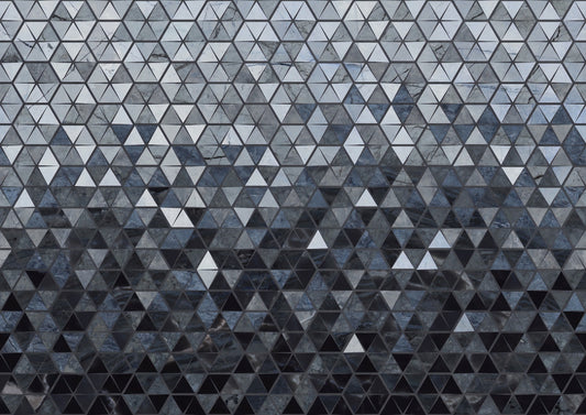 Blue Geometrical Triangle Wallpaper