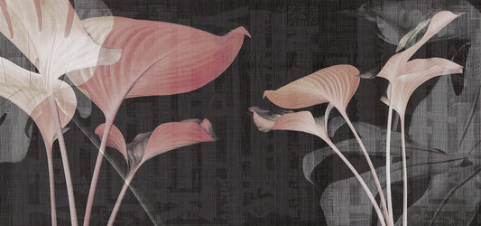 Pink Floral Watercolor Wallpaper Murals