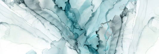 Aqua Ink Marble Abstracts Wall Murals