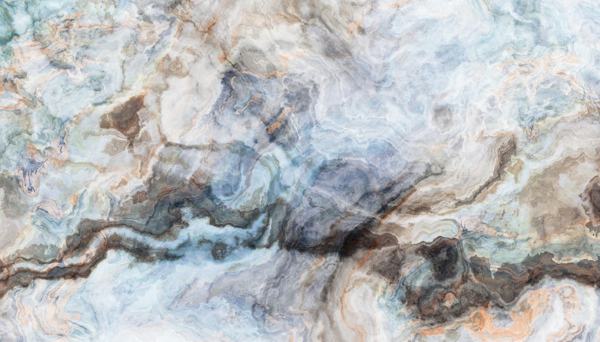 Blue Onyx Texture Marble Wallpaper