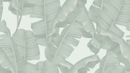 Floral Seamless Green Banana Leaves Wall Murals