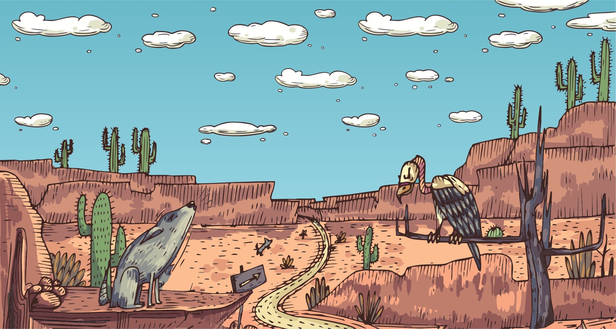 Desert Safari Tales Wall Murals