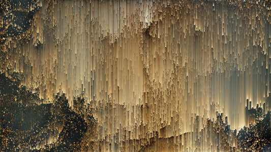 Golden Pixel Bliss Removable Wall Murals