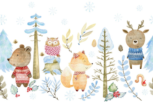 Winter Wonderland Wildlife Wall Murals