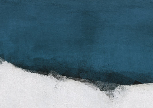 Blue Watercolor Brushstroke Wallpaper Mural