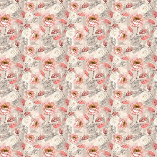 Watercolor Blossom Bliss Pattern Wallpaper