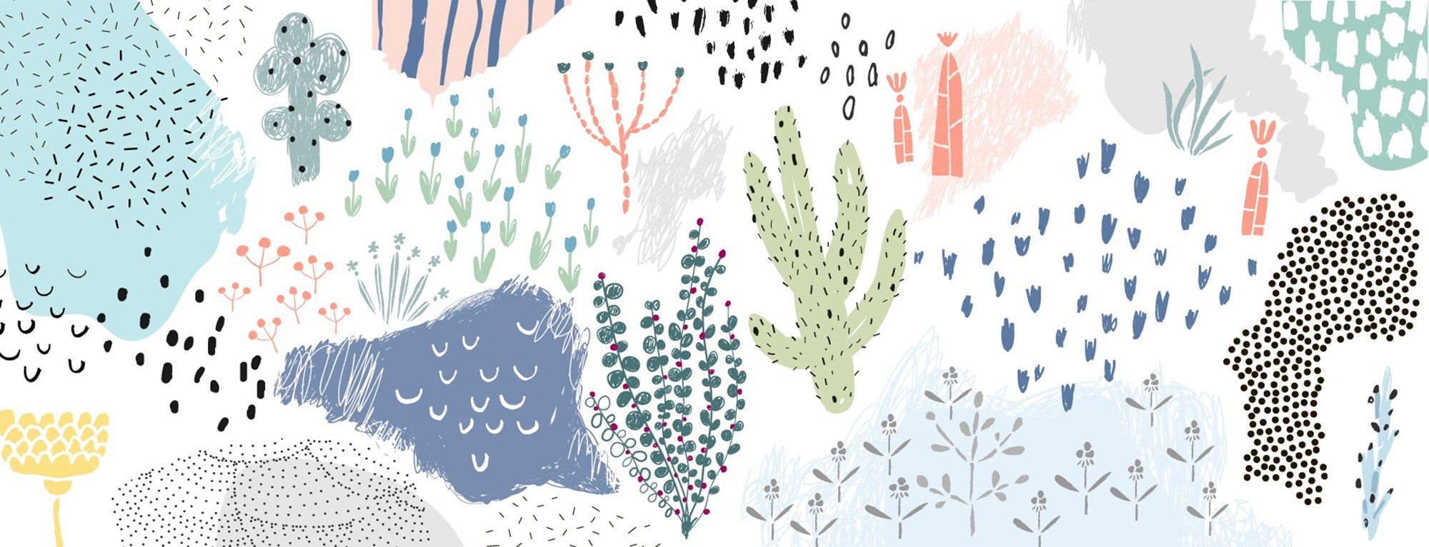Botanical Abstractions Garden Wall Murals