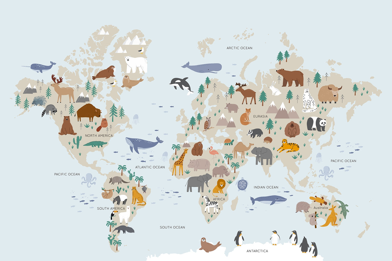 Wild Safari Adventure Wallpaper Murals