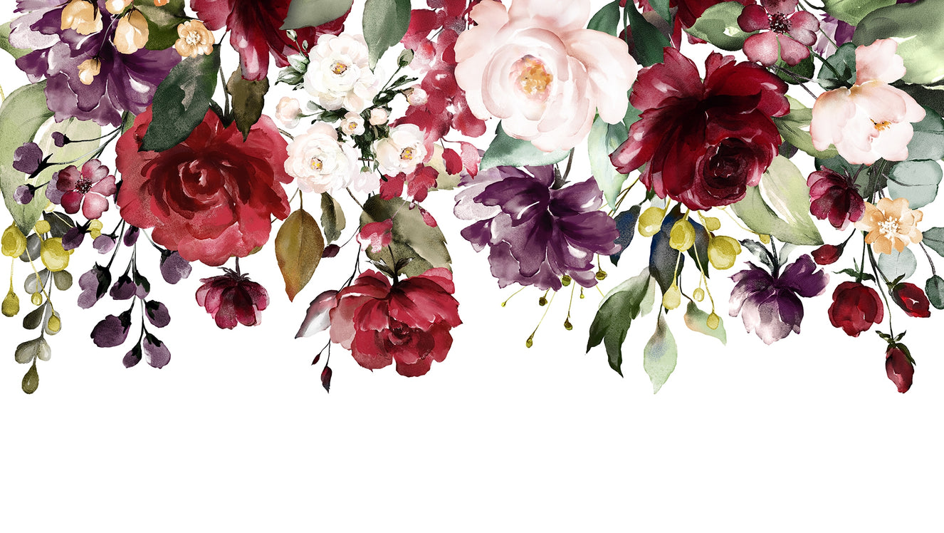 Blooming Romance Floral Wallpaper Mural