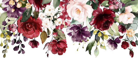 Blooming Romance Floral Wallpaper Mural