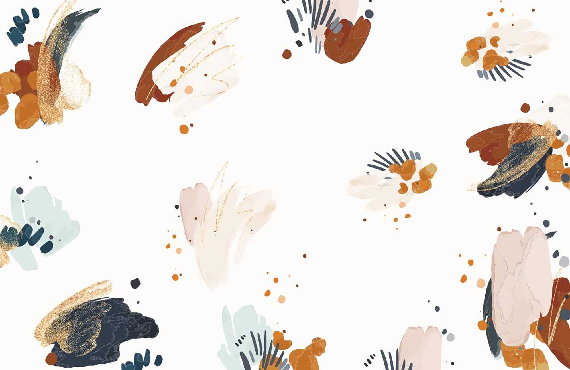 Inkblot Patterns Self Adhesive Wall Murals
