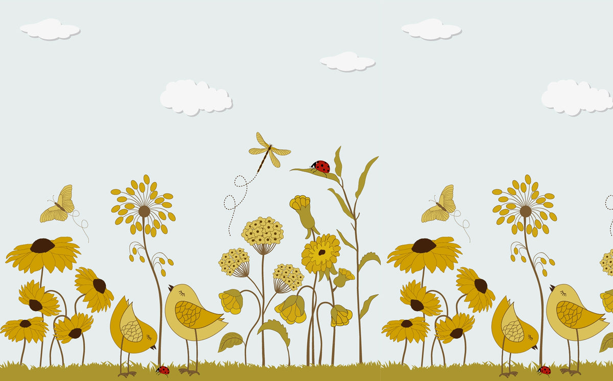 Sunshine Serenade Wallpaper Murals in your room