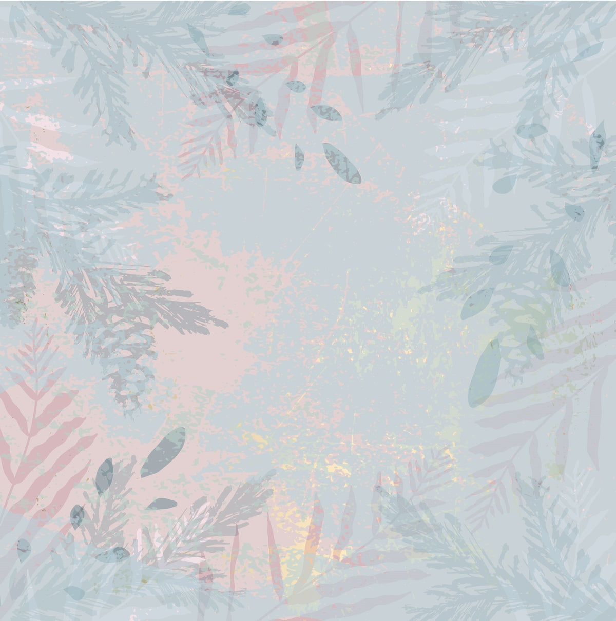 Enchanted Eden Botanical Mural Wallpaper in your room — zoomed