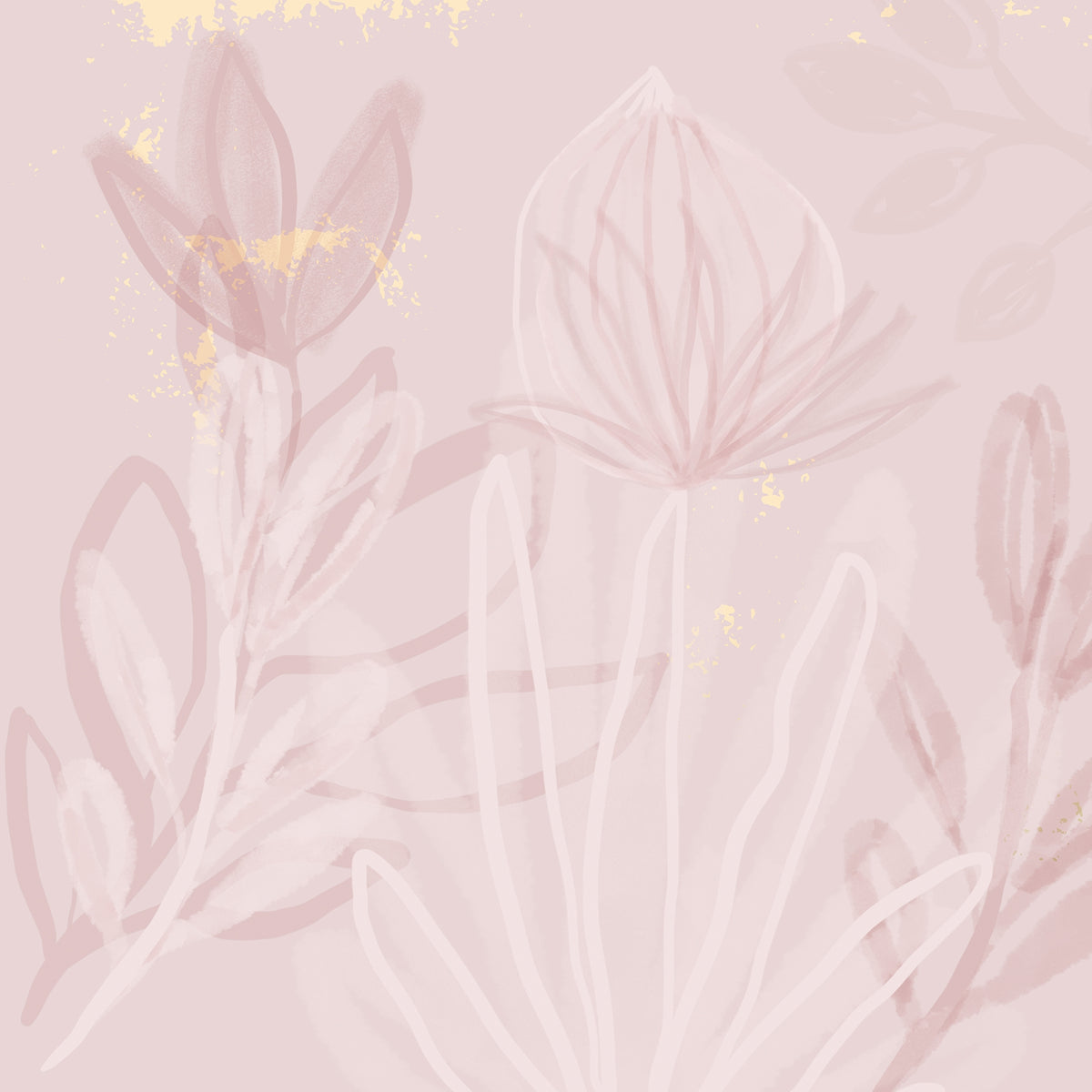 Blooming Petal Blush Floral Wallpaper Mural