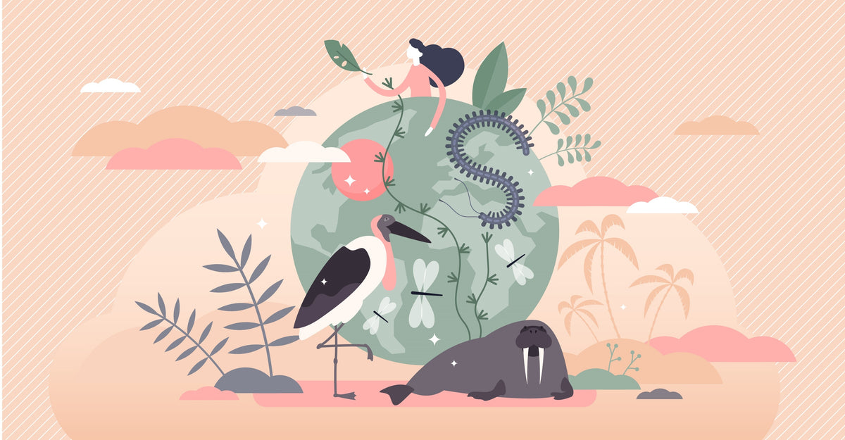 Wild Kingdom Over Earth Wallpaper Mural in your room — zoomed