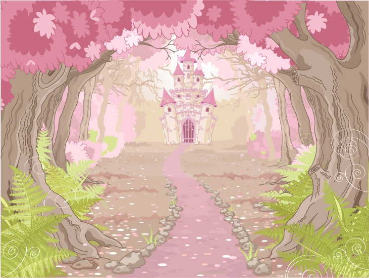 Majestic Dream Castle Wallpaper Mural