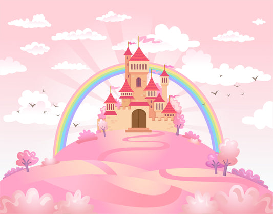 Enchanted Princess Castle Wallpaper Mural