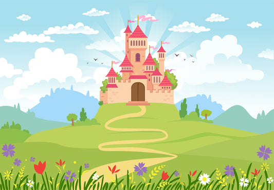 Fairytale Princess Castle Wallpaper Mural