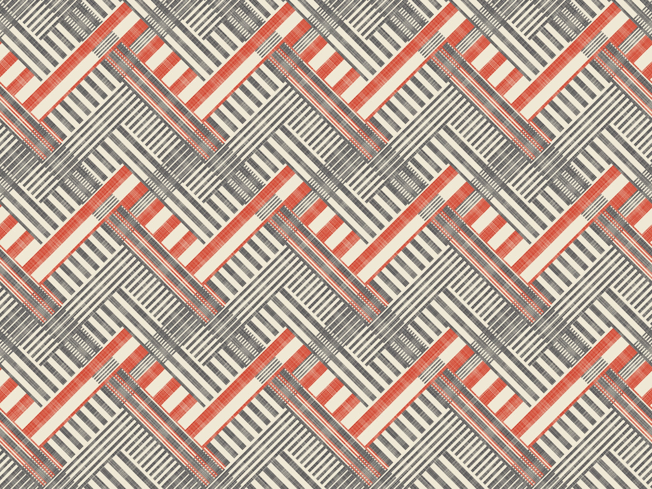 Elegant Harmony Striped Geometric Wallpaper