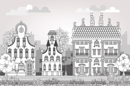 Town of Imagination Kids Wallpaper Murals