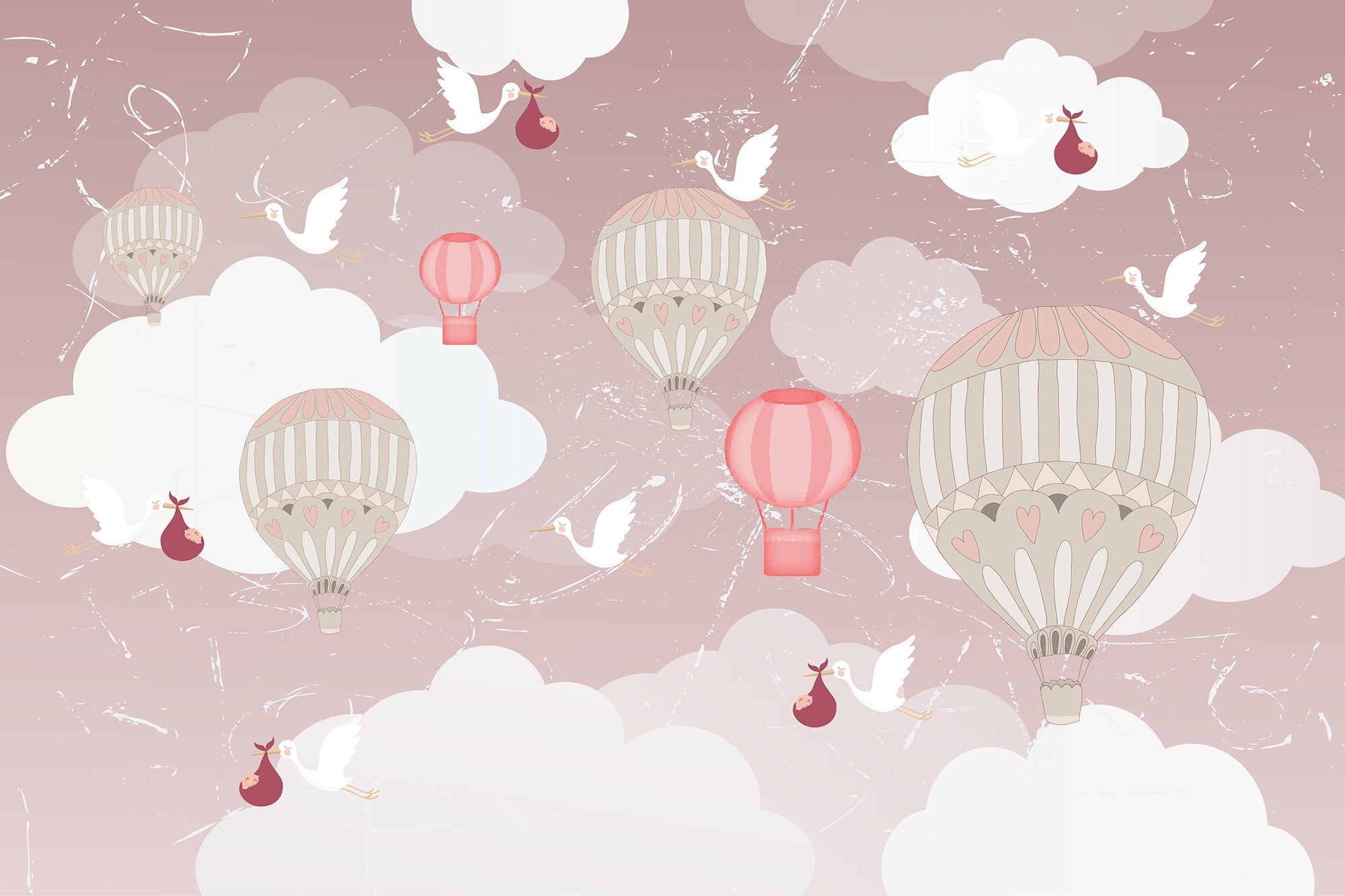 Floating Tranquility 3D Balloon Wallpaper Mural