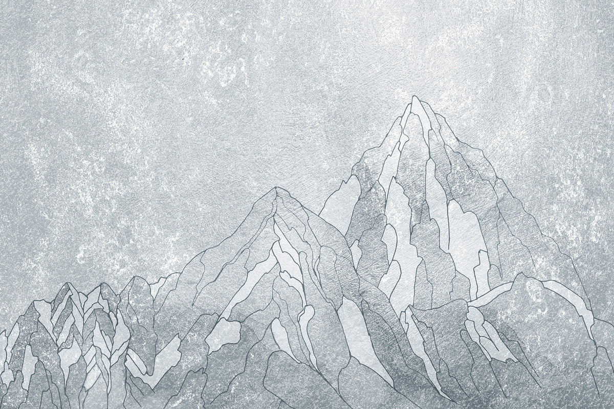 Peak Perfection Everest Mountain Mural in your room — zoomed