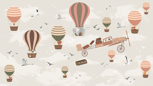 Sky Safari Wildlife Wallpaper Mural