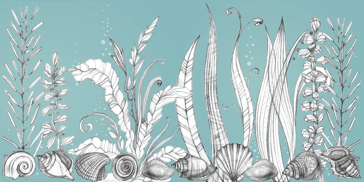 Imaginary Garden Hand Drawn Floral Mural