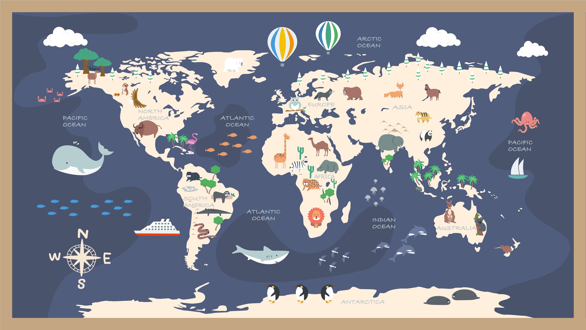 Animated Atlas Adventure Wallpaper Murals