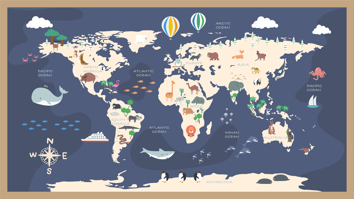 Animated Atlas Adventure Wallpaper Murals in your room — zoomed