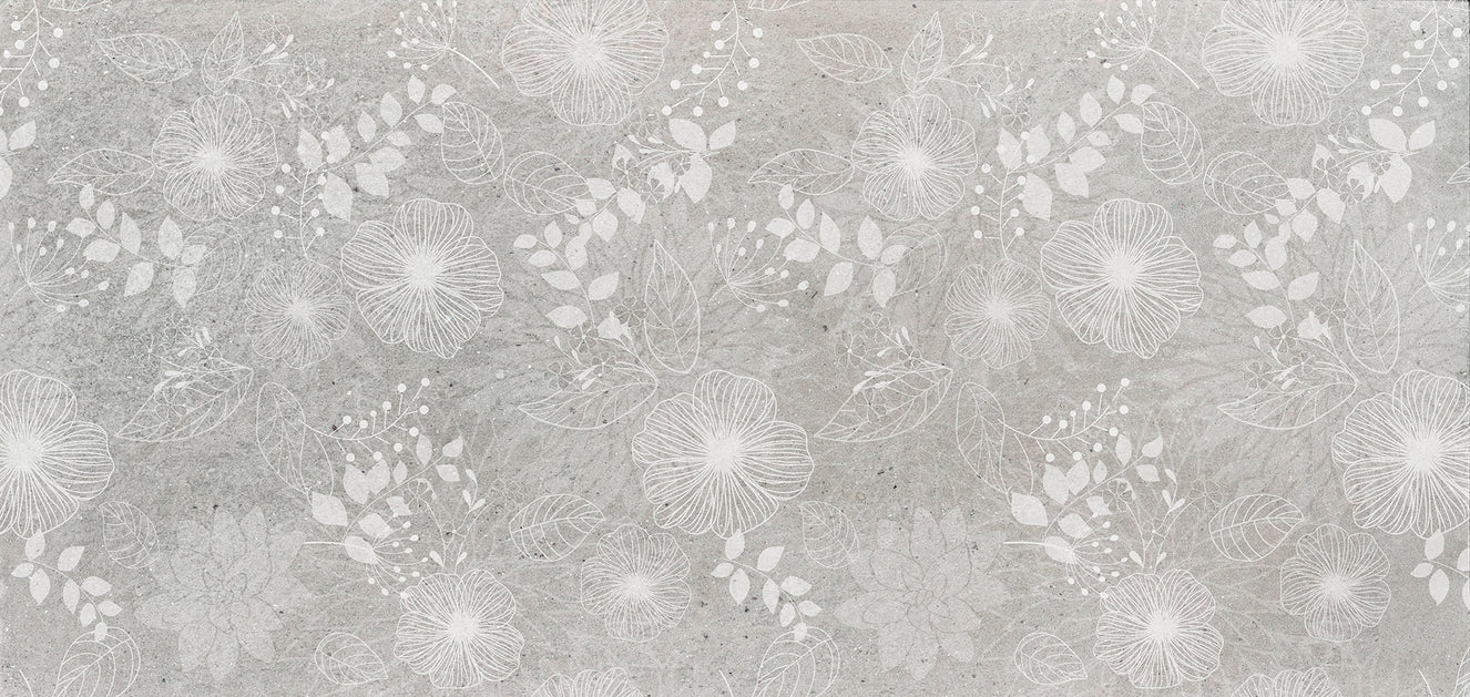 Pearl White Flower Fields Wallpaper Murals
