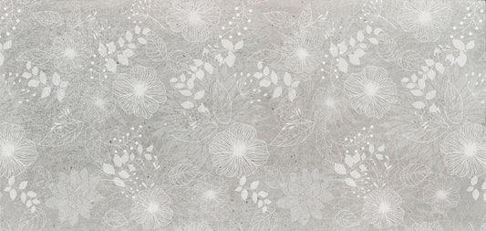 Pearl White Flower Fields Wallpaper Murals