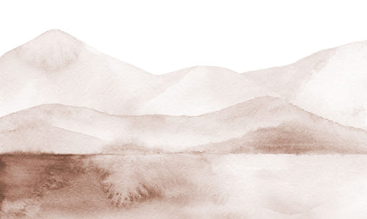 Watercolor Minimalist Painting Mountains Wallpaper For Walls