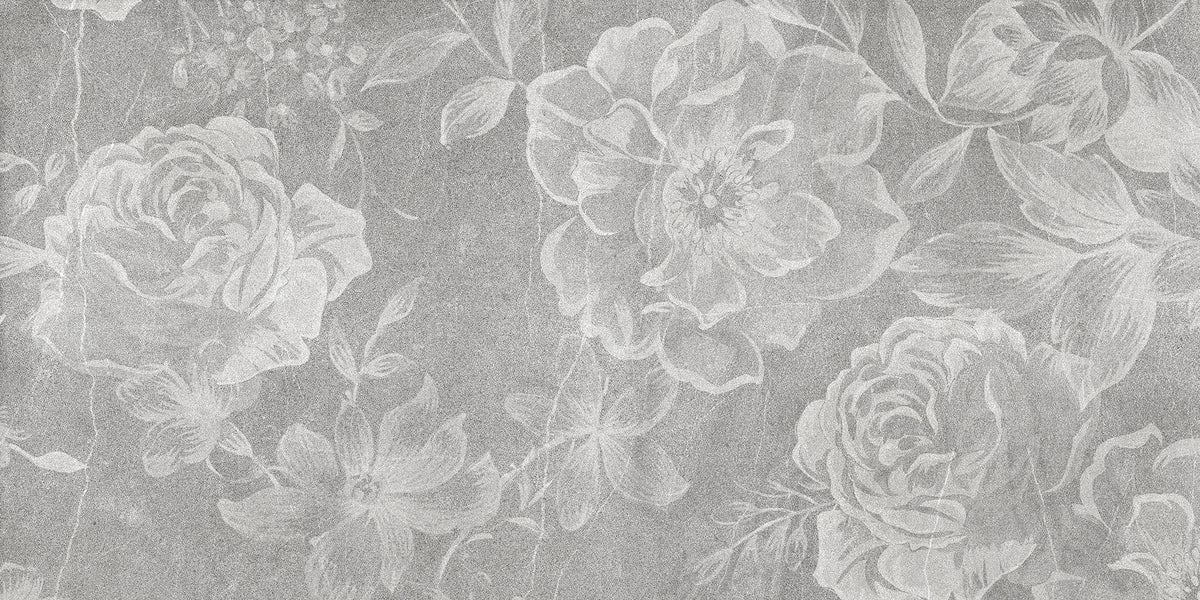Faded White Floral Delight Wallpaper Murals in your room