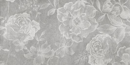 Faded White Floral Delight Wallpaper Murals