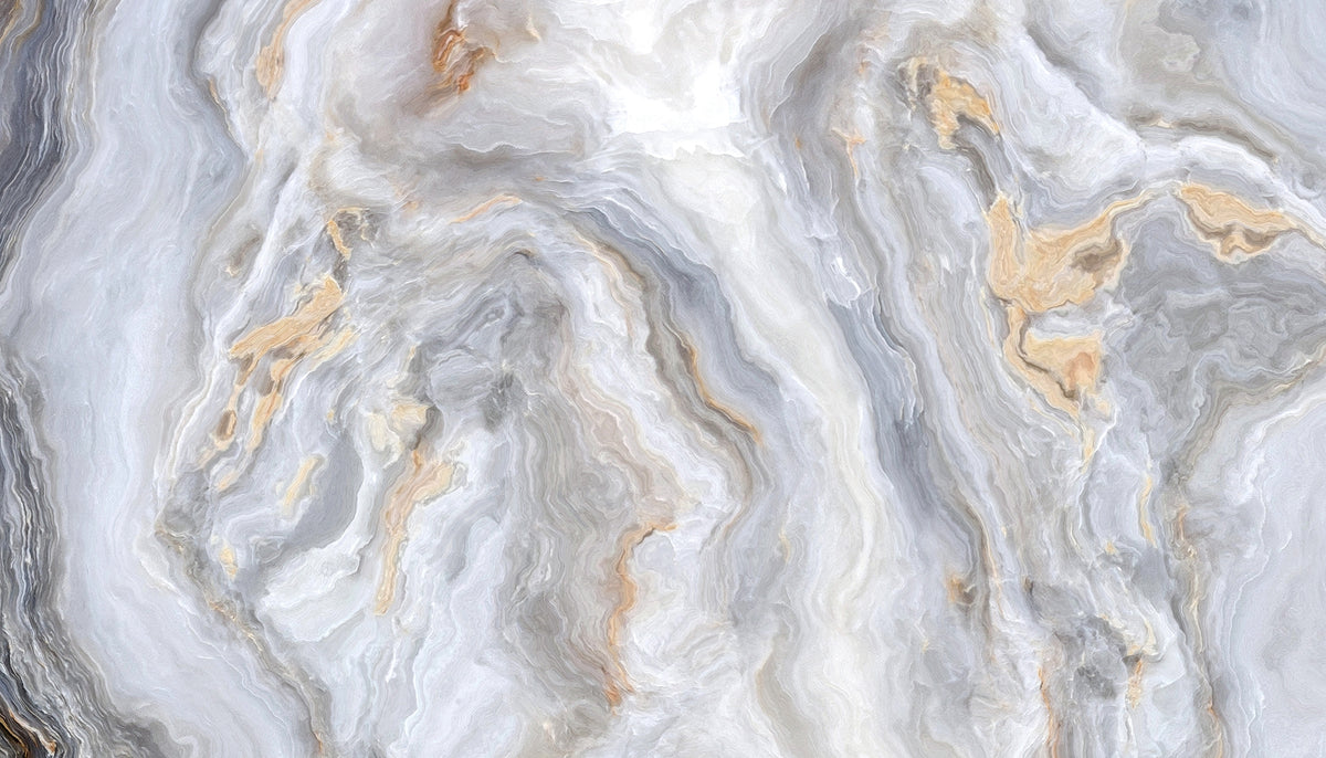 Gray Swirls of Elegance Wall Murals in your room — zoomed