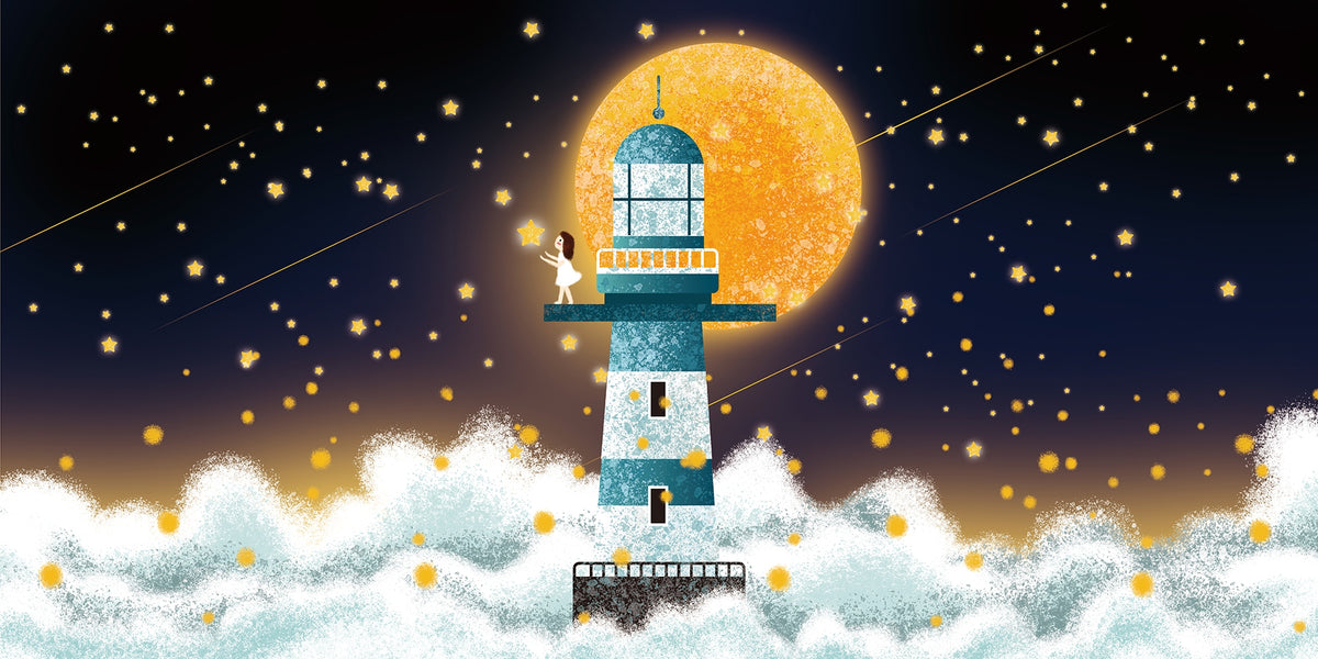 Mystical Moonlit Wallpaper Murals in your room — zoomed