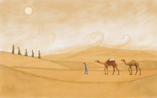 Mystical Desert Journey Wall Murals