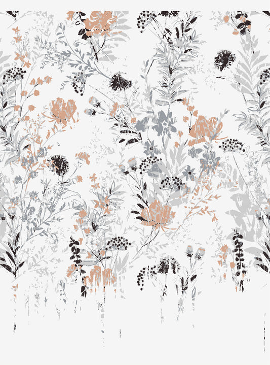 Vintage Inspired Leaf Wallpaper Murals