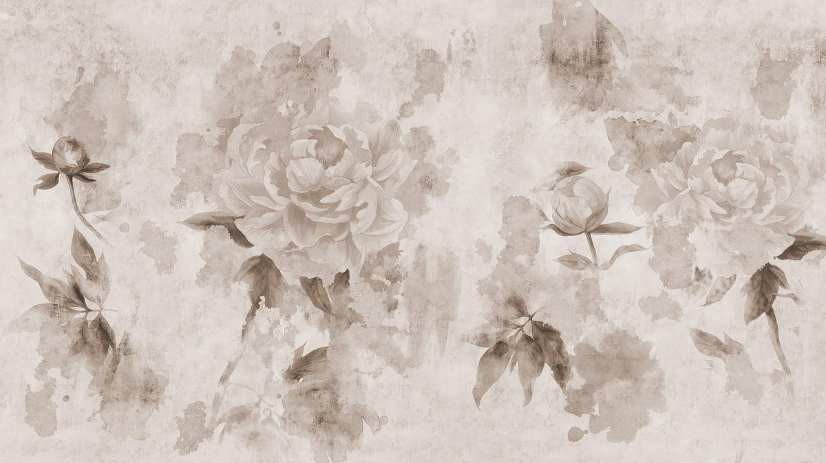 Antique Floral Charm Wallpaper Murals in your room