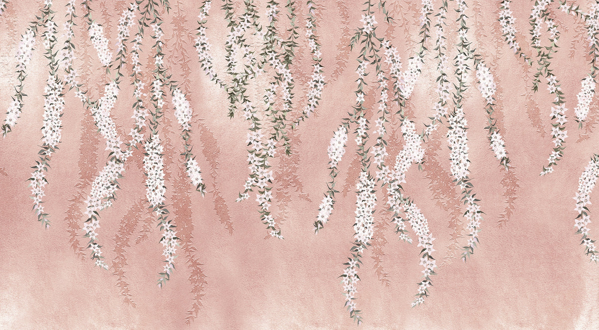 White Orchids Drape Wallpaper Murals in your room