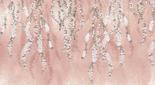 White Orchids Drape Wallpaper Murals