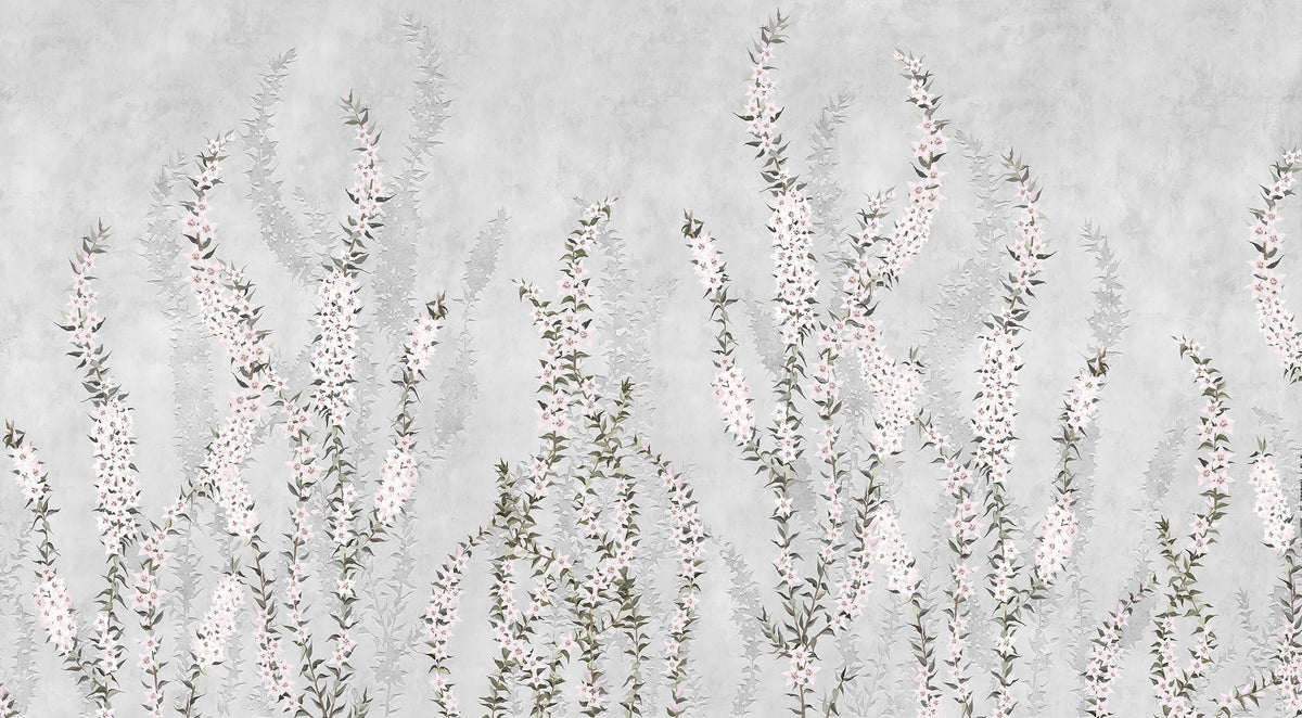 Climbing Floral Branches Wall Murals in your room — zoomed