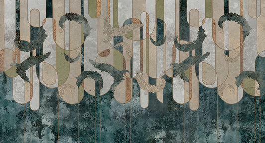 Geometric Greenery A Concrete Oasis Murals