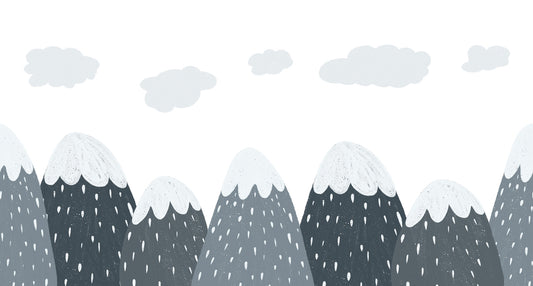 Snow capped Mountains Kids Room Murals