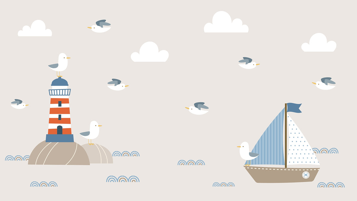 Swashbuckling Sailors Kids Room Murals in your room